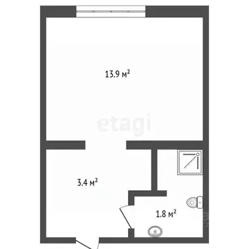 1-к кв. Башкортостан, Стерлитамак ул. Дружбы, 36Б (19.1 м)