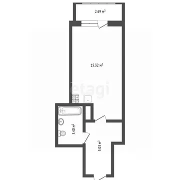 Студия Воронежская область, Воронеж Шилово мкр, ул. Теплоэнергетиков, ...