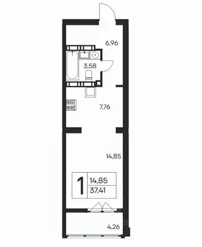 1-к кв. Крым, Ялта ул. Кирова, 138 (37.41 м)