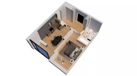 1-к кв. Ростовская область, Батайск ул. Ушинского, 29к2 (35.12 м)