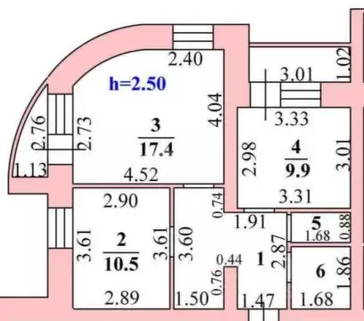 2-к кв. Липецкая область, Липецк ул. Космонавтов, 92 (52.9 м)