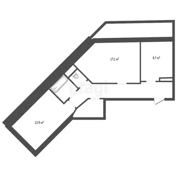 2-комнатная квартира: Воронеж, квартал Троицкий, жилой массив ...