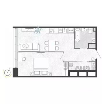 2-к кв. Приморский край, Владивосток ул. Нейбута (48.53 м)