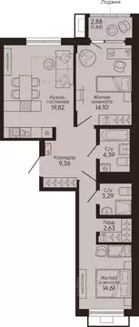2-к кв. Свердловская область, Екатеринбург Вокзальный жилрайон,  ...