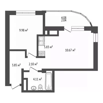 2-к кв. Крым, Алушта ул. Сергеева-Ценского (38.58 м)