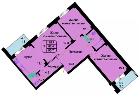 3-к кв. Псковская область, Псковский район, Писковичская волость, д. ...