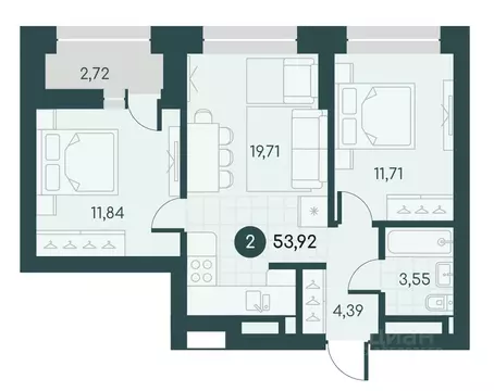 2-к кв. Курганская область, Курган Малиновые высоты жилой комплекс ...