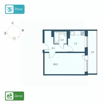 1-к кв. Новосибирская область, Новосибирск Междуреченская ул., 7/1 ...