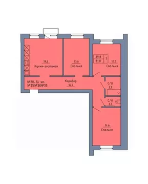 3-к кв. Оренбургская область, Оренбург Красный городок мкр, пер. ...