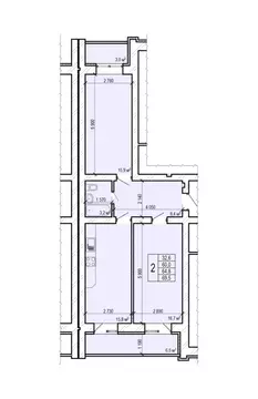 2-к кв. Саратовская область, Энгельс Новобазарная ул., 4 (69.5 м)