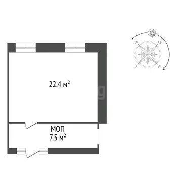 Офис в Тюменская область, Тюмень ул. Монтажников, 1/4 (22 м)