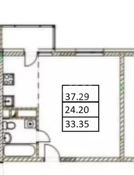 Квартира-студия: Анапа, Мирная улица, 29к7 (37.29 м)