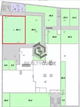 Торговая площадь в Москва Большая Семеновская ул., 10С13 (80 м)