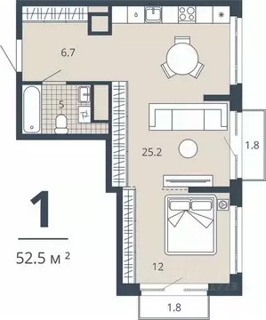1-к кв. Пензенская область, Пенза Центральный квартал Скала Сити жилой ...