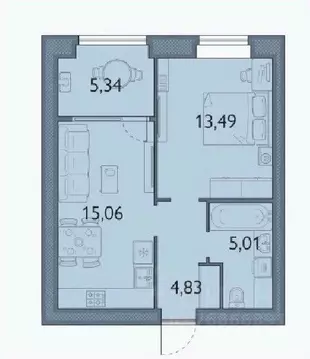 1-к кв. Брянская область, Брянский район, пос. Мичуринский, ...