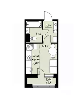 Студия Тамбовская область, Тамбов Телецентр мкр, Строганов жилой ...