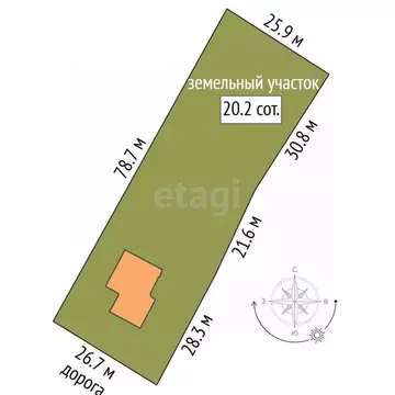 Участок в Костромская область, Костромской район, Бакшеевское с/пос, ...