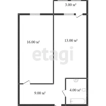 1-к кв. Костромская область, Кострома Венеция мкр, 26 (30.0 м)
