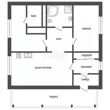 Дом в Мордовия, Рузаевский район, с. Татарский Шебдас Рабочая ул., 49 ...