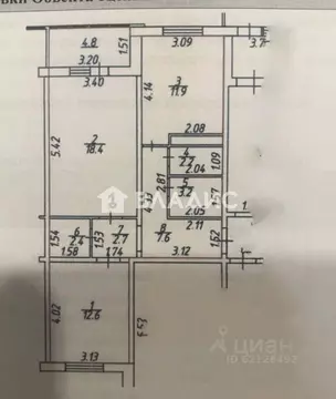 Квартира, 2 комнаты, 61 м
