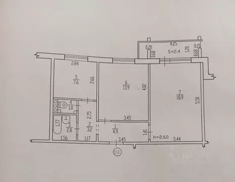 2-к кв. Брянская область, Брянск ул. Романа Брянского, 12 (52.3 м)