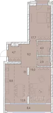 3-к кв. Новосибирская область, Новосибирск Овражная ул., 2А (87.6 м)