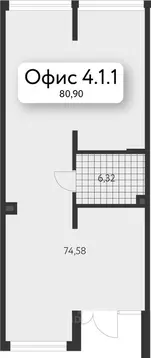 Офис в Свердловская область, Екатеринбург Академический мкр, 3-й кв-л, ...