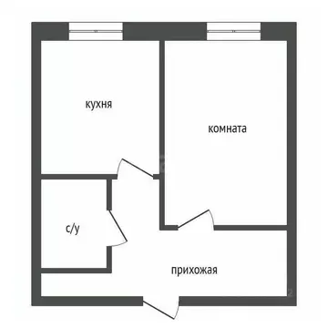1-к кв. Красноярский край, Красноярск Караульная ул., 39В (35.2 м)
