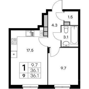 1-к кв. Нижегородская область, Нижний Новгород Культура с/пос, Новая ...
