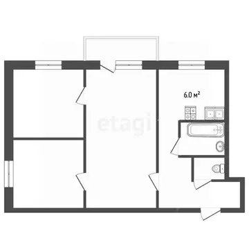 3-к кв. Ставропольский край, Ессентуки Октябрьская ул. (60.0 м)