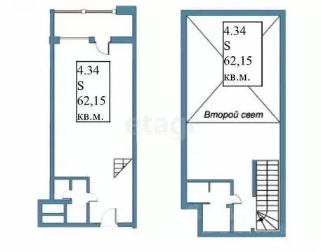 2-к кв. Калининградская область, Светлогорск бул. Морской, 17к6 (62.15 ...
