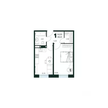 1-к кв. Московская область, Химки Сходня мкр, Первомайская ул., ...