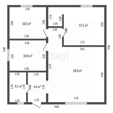 Дом в Крым, Симферопольский район, Трудовское с/пос, Минерал СНТ ул. ...