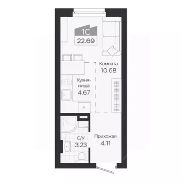 1-к кв. Новосибирская область, Новосибирский район, Краснообск рп ...