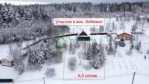 Участок в Ленинградская область, Выборгский район, Рощинское городское ...