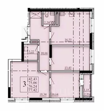 3-к кв. Башкортостан, Уфа Затон-Восточный жилрайон, Паруса жилой ...