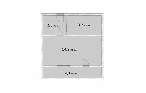 Квартира-студия: Санкт-Петербург, Чарушинская улица, 24к1 (20.6 м)