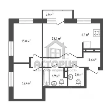 3-к кв. Красноярский край, Красноярск ул. Авиаторов, 43 (72.1 м)