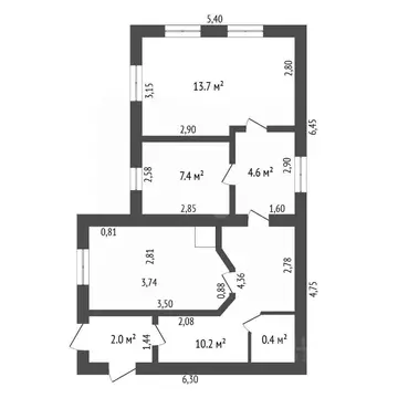 Дом в Амурская область, Благовещенск Кузнечная ул., 209 (48 м)