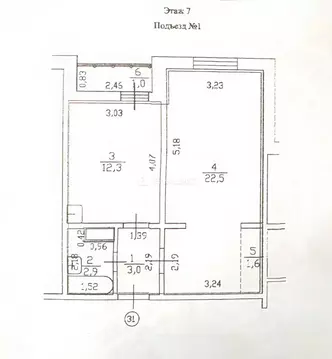 1-комнатная квартира: Нижний Новгород, улица Героя Советского Союза ...