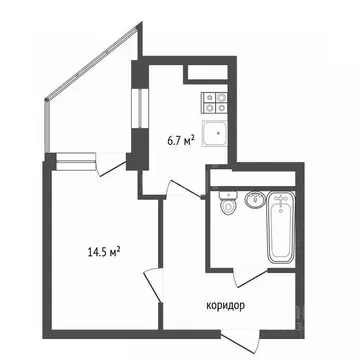 1-к кв. Воронежская область, Воронеж бул. Олимпийский, 6 (36.0 м)