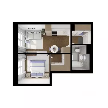 1-к кв. Москва Кавказский Бульвар 51 жилой комплекс, к3.5 (32.9 м)