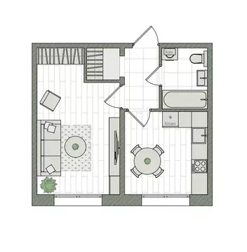 1-к кв. Кировская область, Киров бул. Прибрежный, 6 (34.2 м)