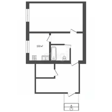 1-к кв. Тюменская область, Тюменский муниципальный округ, д. ...