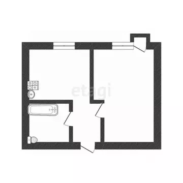 1-к кв. Смоленская область, Смоленск Зои Космодемьянской пер., 4 (20.9 ...