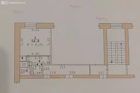 1-комнатная квартира: Екатеринбург, жилой район Комсомольский, ...