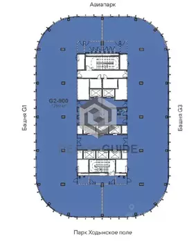 Офис в Москва Ходынский бул., 10А (1252 м)
