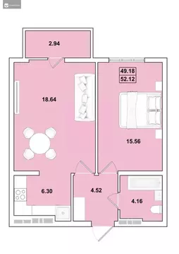 2-к кв. Иркутская область, Иркутск Ново-Ленино мкр, Огни Города жилой ...