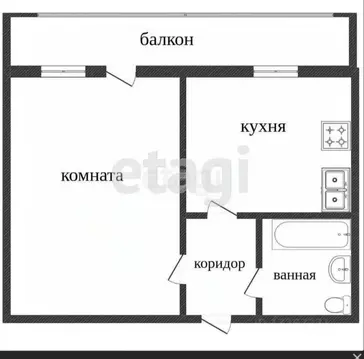 1-к кв. Свердловская область, Нижний Тагил Уральский просп., 31 (34.0 ...