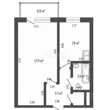 1-к кв. Башкортостан, Стерлитамак Михайловский мкр, ул. Сазонова, 2 ...